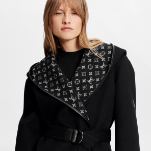 Louis Vuitton Belted Short Wrap Pea Coat